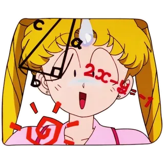 Original Sailor Moon telegram stickers