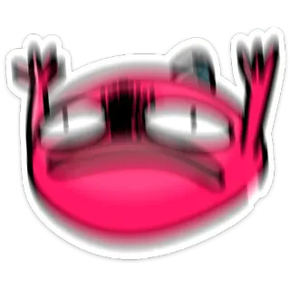 🎄 0da216d6 Dessin animé, Abstrait, Créature, Drôle, Bizarre, Emoji telegram sticker