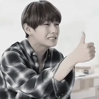 🌟 1dc19214 homme, pouce levé, personne, kpop, idole telegram sticker