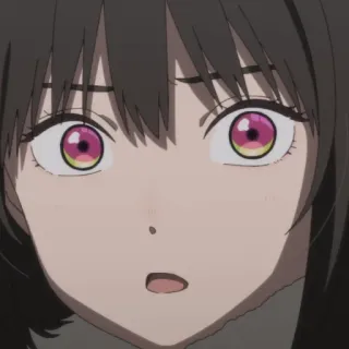 😨 084d0ea0 Anime, Donna, Scioccata, Sorpresa, Faccia telegram sticker