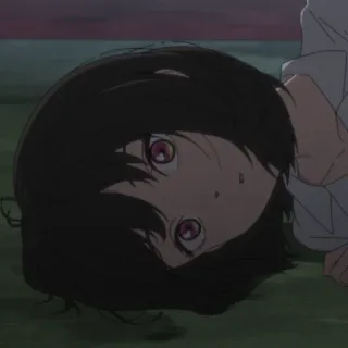 🪢 2b93eca8 Anime, Ragazza, Sdraiata, Capelli scuri telegram sticker