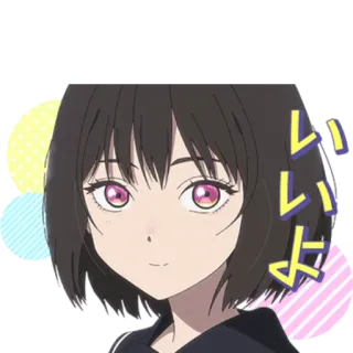 👌 54a7dcc5 いいよ Anime, Ragazza, Carina, Giapponese, Espressione telegram sticker