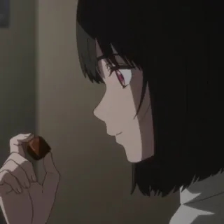 🍫 61cac136 Anime, Donna, Cioccolato, Cibo, Ritratto telegram sticker