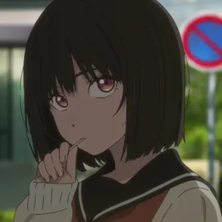 🍭 656c7723 anime, ragazza, divisa scolastica, lecca-lecca telegram sticker