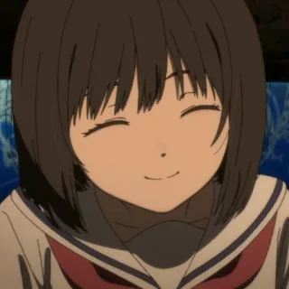 ☺️ 6b832ba0 anime, ragazza, sorridente, carina, uniforme scolastica telegram sticker