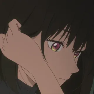 😶 8fd460c0 Anime, Ragazza, Triste, Manga, Donna, Cartone animato telegram sticker