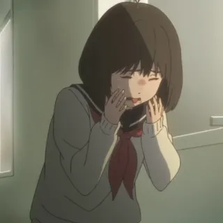 🥵 a1cef9e1 Anime, Ragazza, Uniforme scolastica, Triste, Piangendo telegram sticker