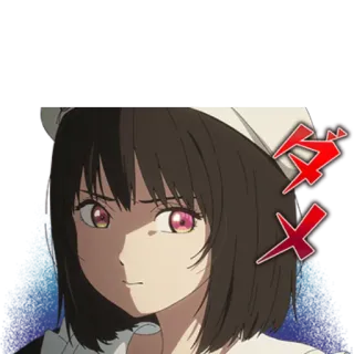 ☹️ ad780a08 ダメ Anime, Ragazza, Cameriera, Arrabbiata, Manga, Giapponese telegram sticker