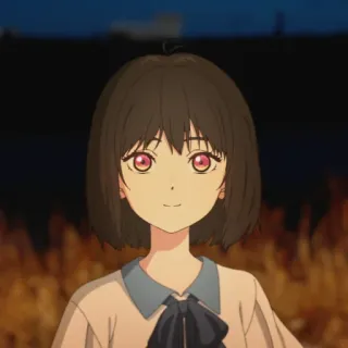 🙂 be13d2fc Anime, Ragazza, Carina, Personaggio, Bruna, Femmina, Sorriso, Cartone animato telegram sticker