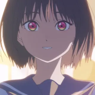 😀 c0b8978b ragazza anime, uniforme scolastica, carina, ritratto, anime telegram sticker