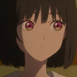 😳 f94e54e7 Anime, Ragazza, Ritratto, Cartone animato, Occhi telegram sticker