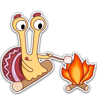 Oscar the snail telegram stickers