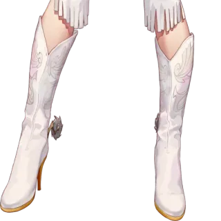 😌 1fcb4981 靴子, 白色, 腿, 时尚, 鞋子, 服装 telegram sticker