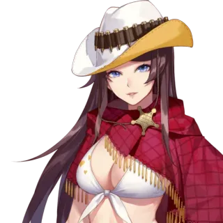 😌 376274c3 动漫, 牛仔, 性感, 女孩, 女人, 比基尼 telegram sticker