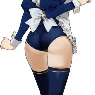 😌 7a53e161 动漫, 女仆, 屁股, 性感, 大腿, 女孩 telegram sticker