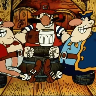 🍻 0e41ee5b Pirati, Cartoni animati, Bere, Taverna, Divertente, Vecchio, Retrò whatsapp sticker