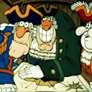 😁 44f2adec Pirati, Cartoni animati, Mappa del tesoro, Nave, Vecchio cartone animato whatsapp sticker