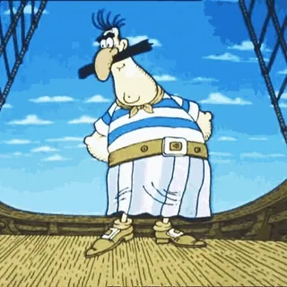 ☺️ 681e8ca7 cartone animato, marinaio, personaggio, pirata, animazione whatsapp sticker