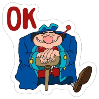 👌 4933fc33 OK 卡通, 海盗, 好的, 贴纸 telegram sticker