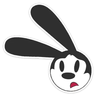 🤨 ad27d9a3 Oswald the Lucky Rabbit オズワルド・ザ・ラッキー・ラビット, カートゥーン, キャラクター, ウサギ telegram sticker