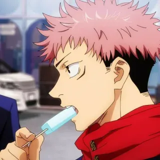 ➿ 0e237eee Yuji Itadori Jujutsu Kaisen 动漫, 角色, 冰棒, 漫画, 咒术回战, 虎杖悠仁 telegram sticker