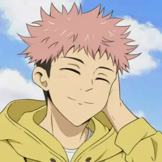 ➿ 13b4ab42 Yuji Itadori Jujutsu Kaisen 动漫, 漫画, 虎杖悠仁, 咒术回战, 角色, 动画 telegram sticker