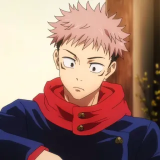 ➿ 3ee93190 Yuji Itadori Jujutsu Kaisen 动漫, 漫画, 虎杖悠仁, 咒术回战, 角色 telegram sticker