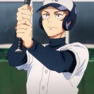 ➿ 7e67ebdd 动漫, 棒球, 体育, 角色, 男人 telegram sticker