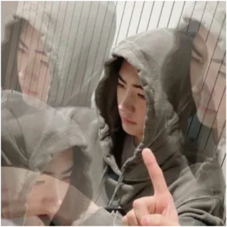 🗿 5372f600 dedo corazón, ofensivo, gesto, sudadera con capucha, grosero, molesto whatsapp sticker