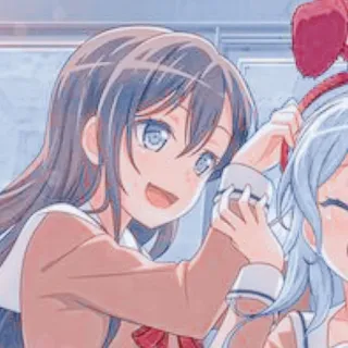 🌟 54d400ef アニメ, 漫画, 女の子, キャラクター, 可愛い, 友達 telegram sticker