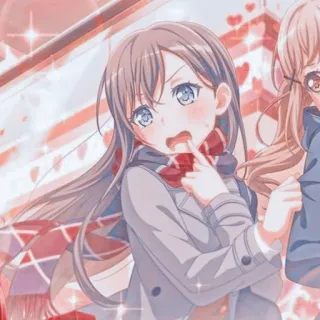 🌟 d20ade03 アニメ, 女の子, 可愛い, 漫画, キラキラ, キャラクター telegram sticker