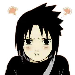 😳 6edaa427 Sasuke Uchiha Naruto 애니메이션, 만화, 만화영화, 사스케, 우치하, 나루토, 화난, 감정 telegram sticker