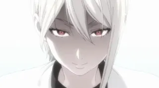 😈 a4b49053 애니메이션, 여자, 인물사진, 흰머리, 진지한, 여성, 캐릭터 telegram sticker