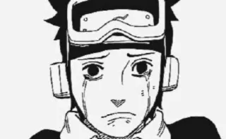 😭 75303450 Obito Uchiha Naruto anime, manga, crying, sad, obito telegram sticker