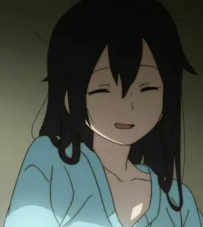 😊 dd8a88f1 anime, girl, smiling, cartoon telegram sticker