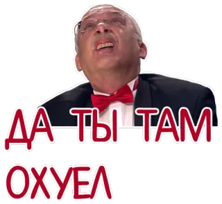 🙄 0a87ad14 ДА ТЫ ТАМ ОХУЕЛ arrabbiato, offensivo, insulto, uomo telegram sticker