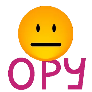 😶 4c5f7086 Opy Émoji, Autocollant, Texte, Visage whatsapp sticker