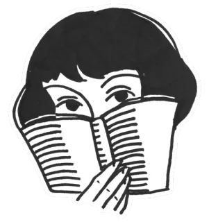 😒 d2c229d5 読書, 本, 女性, 読者, 文学, 図書館 telegram sticker