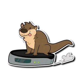 💨 9a65a960 выдра, животное, мультфильм, милый, сёрфинг, весело telegram sticker