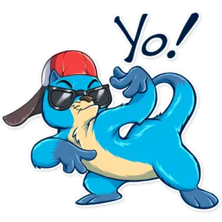 Otter Mr. Otto telegram stickers