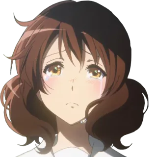 😢 87f66810 Anime, Mädchen, weinend, traurig telegram sticker
