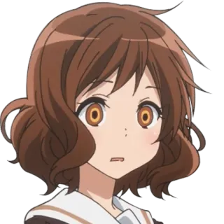 😶 9ce0dbb1 Anime Mädchen, braune Haare, Cartoon, Anime, Animation telegram sticker