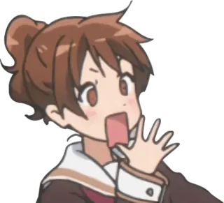 😱 e7c45903 Anime, Cartoon, Charakter, Ausdruck, Schockiert, Verwirrt telegram sticker