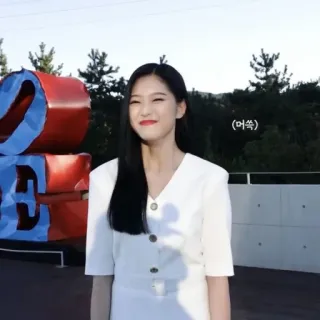 🐱 d153c701  (어쓱) fille, femme, robe, sourire, joyeux, femme telegram sticker