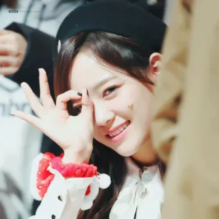 👌 64ce3a47 donna, persona, OK, espressione facciale, sorriso, cuore, carino telegram sticker