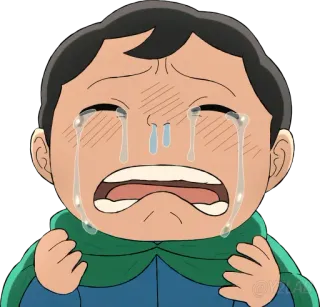 😭 e8180345 chorando, triste, emoções, anime, personagem, lágrimas telegram sticker