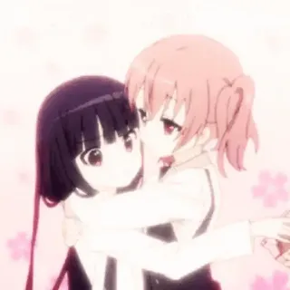 😁 0f3104c3 Anime, Niedlich, Freunde, Cartoon, Umarmung telegram sticker