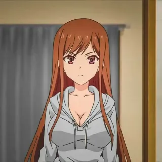 🌟 a4c7f55d Anime, Mädchen, lange Haare, süß, Cartoon telegram sticker