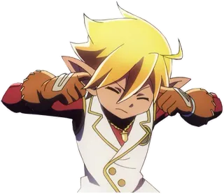 🙉 d4e1d4ff anime, cartoon, character, elf whatsapp sticker