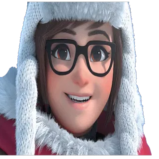 😃 f2e40aad Mei Overwatch mei, overwatch, game, nhân vật, trò chơi điện tử telegram sticker